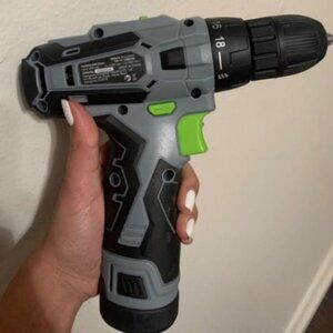 Cordless Drill Driver Kit, 12V Electric Screwdriver Driver Tool Kit, 3/8 Chuck